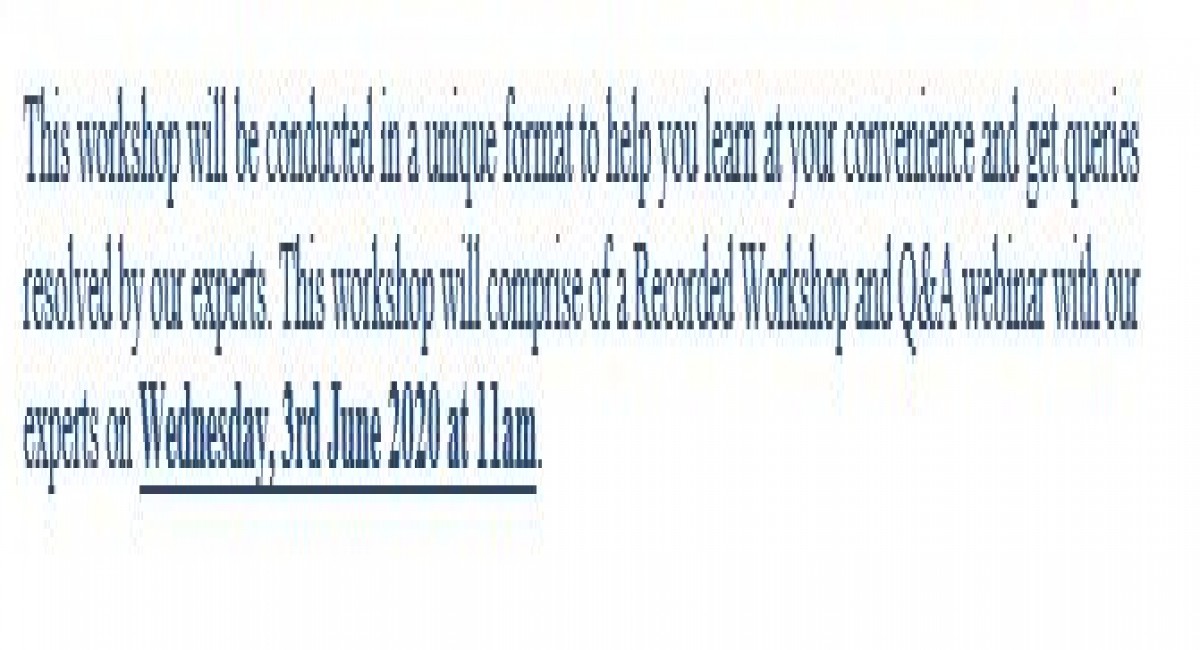 Online Masterclass Workshop:  “How to Write a Great Research Paper, and Get it Accepted by a Good Journal "